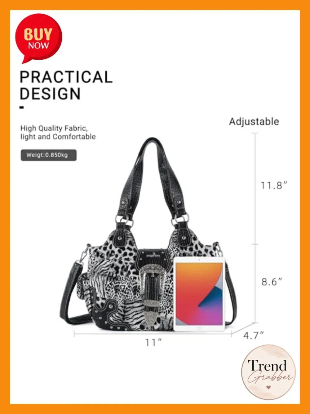 Vegan Leather Hobo Bag Women Handbag Metal Studs Shoulder Crossbody